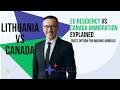 Lithuania vs Canada: EU Residency vs Canada Immigration Explained (Best Option for Moving Abroad)