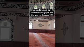 Seccade ve cami süslemelerinde sübliminal mesajlar dikkatimi çekiyor. #cami 🕌 #keşfet