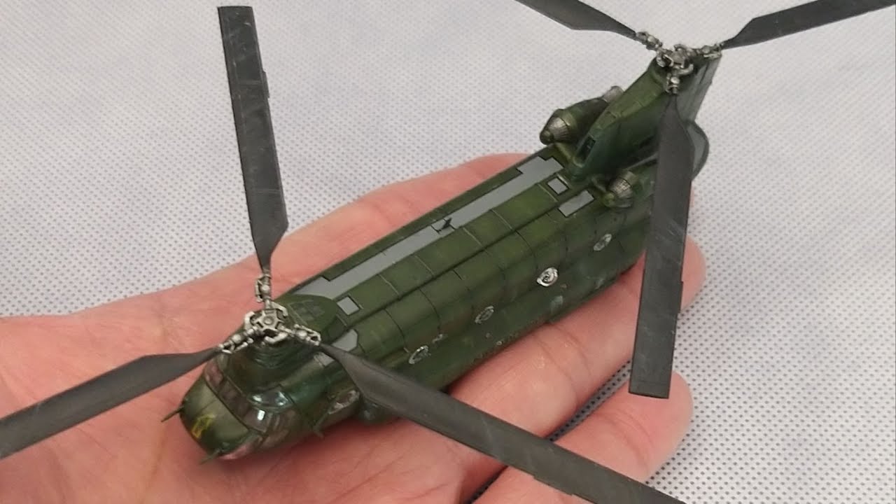 CH-47D Helicopter plastic model build, 1/144, ACE - YouTube