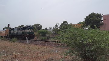 16849 TPJ-RMM Passenger Express Train | GOC 13562 WDG-3A | REIT YouTube Videos [ 4K Video ]