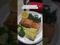 My dinner with salmon 😋