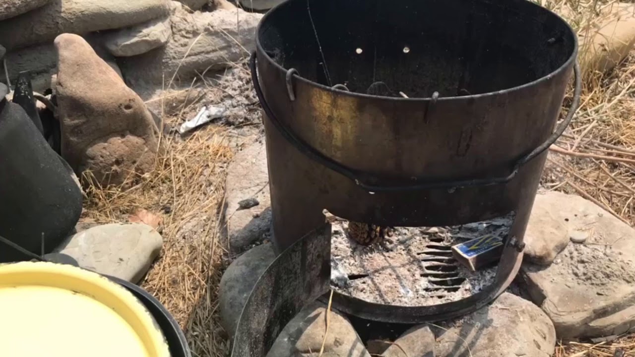 Печка из ведра
