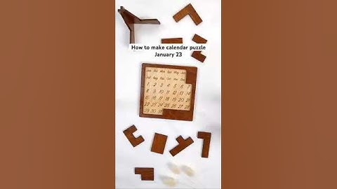 How to make advent calendar 🗓️ puzzle 🧩 January 23 ✅ #puzzle #calendarpuzzle #woodenpuzzle #gift