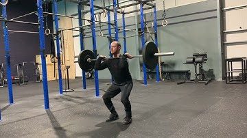 1 + 1/4 front squat with pause