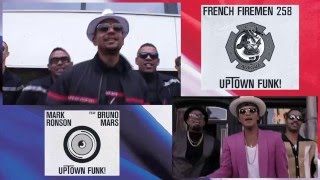 Mark Ronson Uptown Funk Ft Bruno Mars Vs French Firemen 258 Youtube