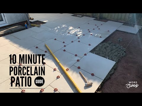 10 minute porcelain patio