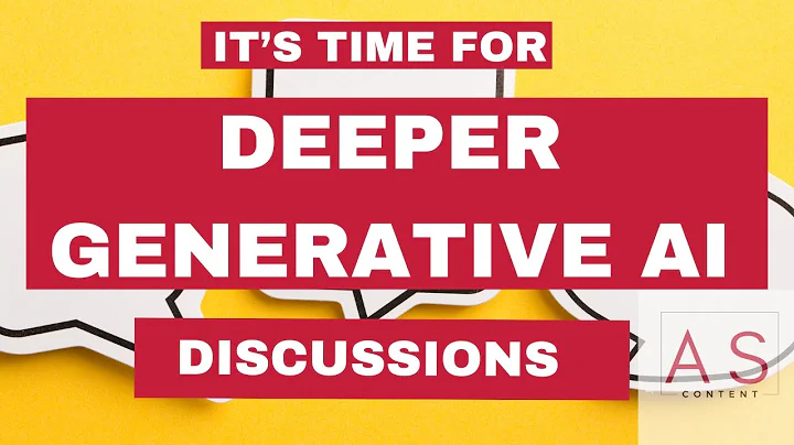 It's Time for Deeper Generative AI Discussion