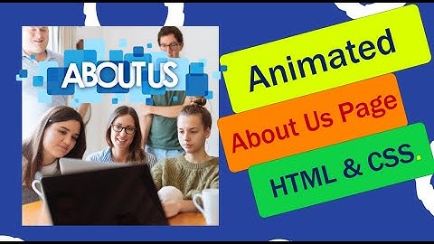 Responsive About us Section Using HTML & CSS | Make An About Us Page Using HTML and CSS