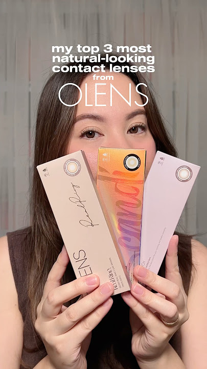 My top 3 most natural-looking contact lenses from OLENS 🤎✨