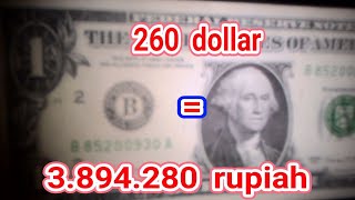 Terungkap 260 Dollar Berapa Rupiah