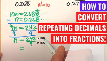 Repeating Decimals to Fractions