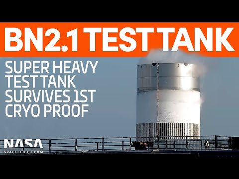 BN2.1 undergoes testing, water tank and tower section rollout | SpaceX Boca Chica