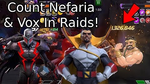 I Tested Count Nefaria And Vox In Raids! Are They Worth It? | Marvel Contest Of Champions