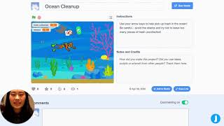 Scratch Coding Project Tutorial - Ocean Cleanup Game, Demo (Pt. 1/3) screenshot 4