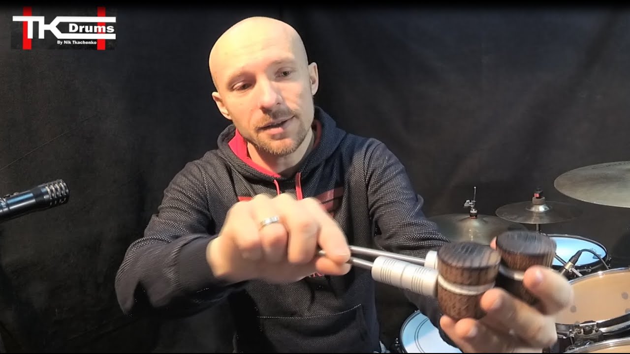 Обзор на колотушки бас барабана Tk Drums Custom Wooden Beater от Романа Пилипенко