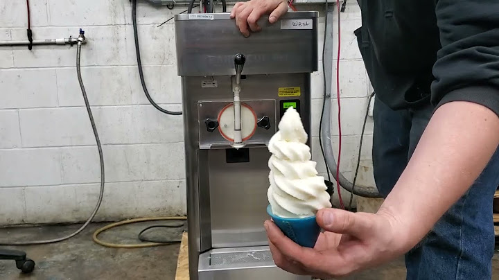 Single phase soft serve ice cream machine