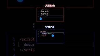 Junior VS Senior Developer🔥| HTML #coding #shorts #ai #yt #programming #networking #css #viral #uiux