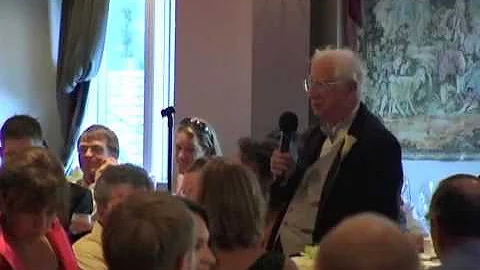 Gerald Skelly Sr speaking at Gabe's Wedding