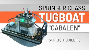 Scratch-build Springer Class RC Tugboat