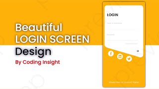 Login Screen UI Design Android Studio XML | Android Material UI Login Page | Beautiful Login Page 🤩