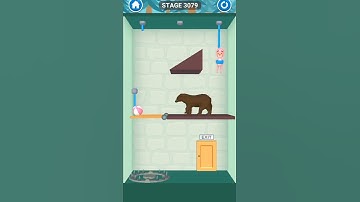 rescue cut rope puzzle stage 3079| rescue cut rope puzzle game for android and iOS #short