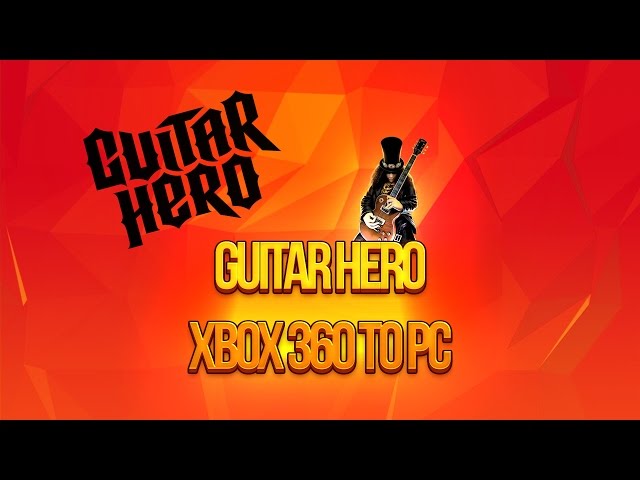 How to Connect Xbox 360 Guitar Hero to PC - YouTube