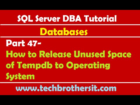 Video: Bagaimana cara menemukan ukuran tempdb di SQL Server?