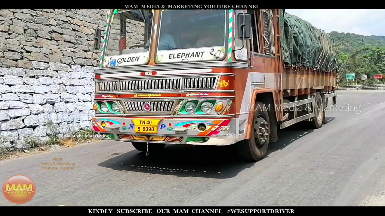 TATA lorry built like Ashok Leyland Tradition body built Tamilnadu