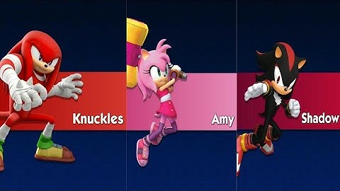 SONIC DASH 2 - KNUCKLES VS AMY VS SHADOW