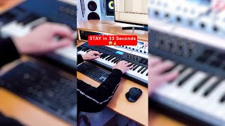 STAY in 33 Seconds 😮🔥#shorts #justinbieber #tiktok #thekidlaroi #stay #piano #trending #music #viral