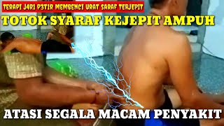 pijat urut tradisional, totok syaraf jari petir, saraf kejepit,perut turun @LemanRohilChannel