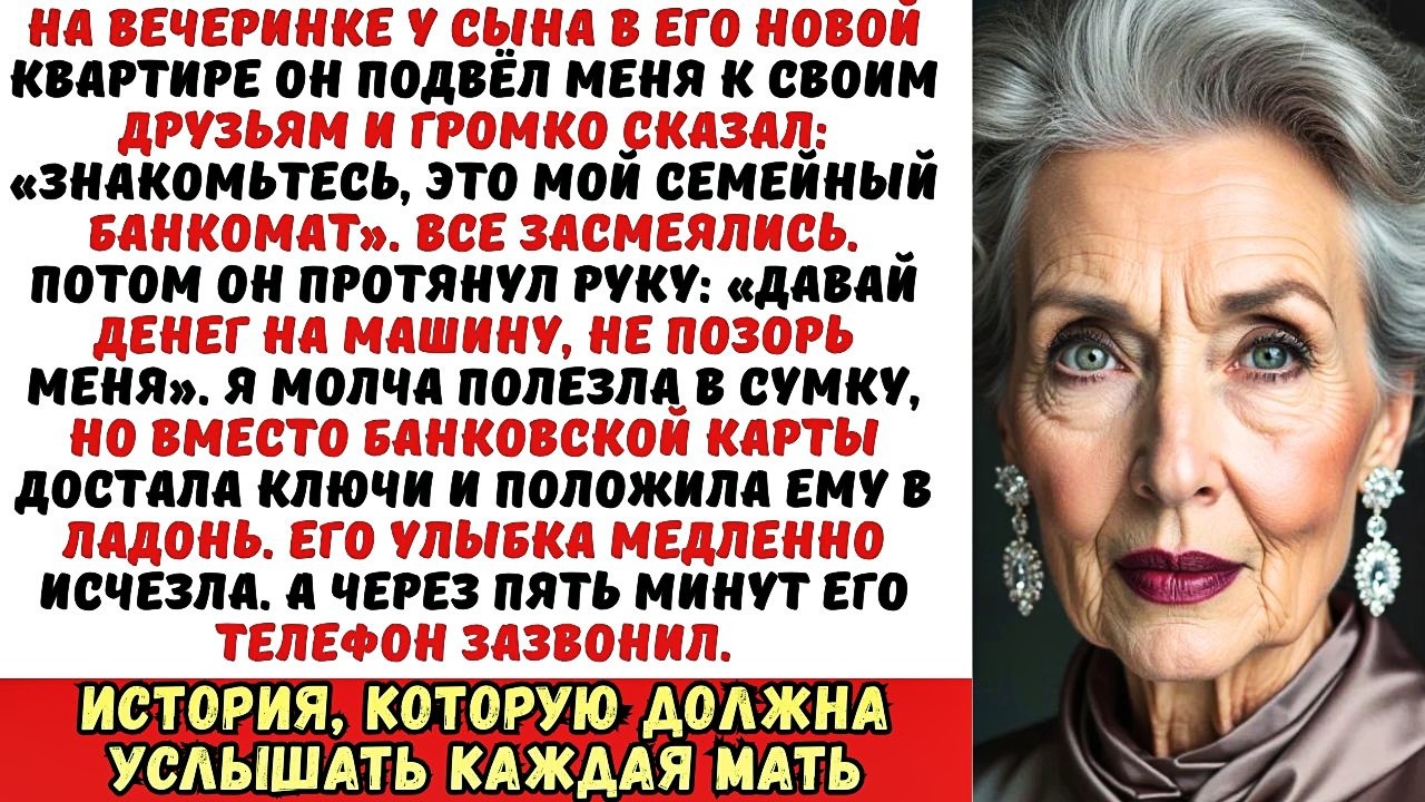 Сын назвал меня «банкоматом» и потребовал денег на машину. Но когда я протянула ему ключи…