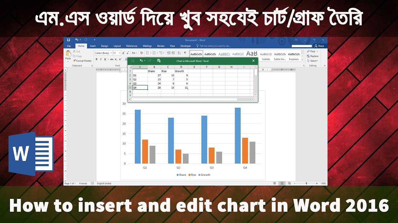 How To Do A Chart In Word