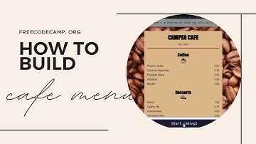 Learn CSS by building a CAFE MENU - freecodecamp