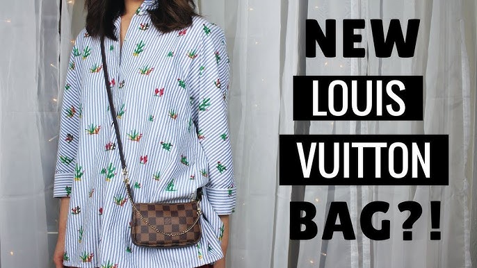 Louis Vuitton Mini Pochette Review,Monogram,What fits in? +Corss strap 