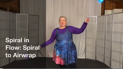 Poi Spiral in Flow to Airwrap, Spiral #Poi #PoiLesson #PoiTutorial #PoiDance  #FlowArts
