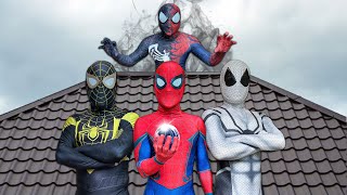 SUPERHERO's Story | TEAM SPIDER-MAN vs ALIEN SUPERHERO !! ( MANSION BATTLE ) By Fun Heroes