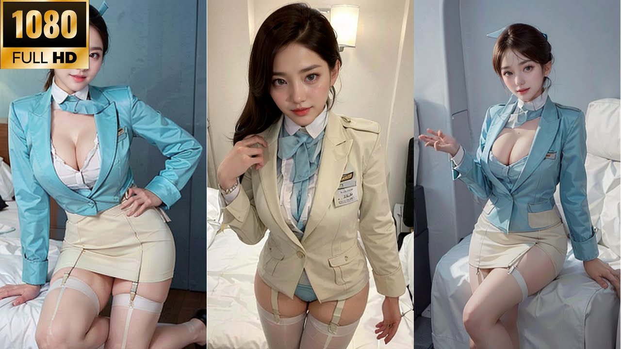 flight attendant lookkbook stockings and dress outfits 客室乗務員のルックブック