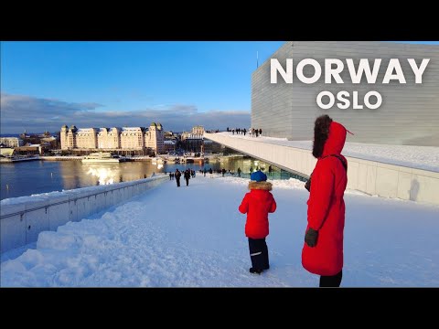 Stockholm, Sweden | Oslo | Winter City Walk 4K