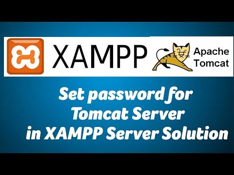 Set password for Tomcat Server in XAMPP Server Solution