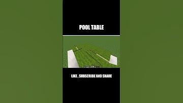 POOL TABLE BUILD !!! #shorts #minecraft #minecraftshorts