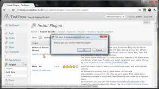 Installing WPtouch