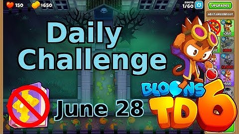 Bloons TD 6 Daily Challenge | Dark Force | No Hero No MK No Powers | June 28 2022
