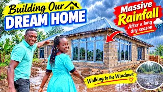 After a Long Dry Season we recieved a blessing rainy tha brought changes in Building Our Dream Home