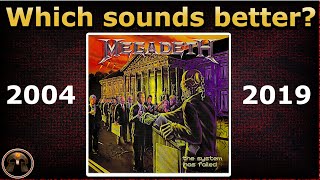 MEGADETH (original vs. remaster) The System Has Failed メガデスのザ・システム・ハズ・フェイルド