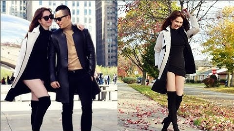 Ngọc Trinh diện váy ngắn cũn cùng ông bầu đi dạo ở Mỹ(Tin tức Sao Việt)
