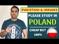 STUDY IN POLAND FOR PAKISTANIS AND INDIANS