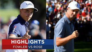 Rickie Fowler vs Justin Rose | Extended Highlights | 2016 Ryder Cup