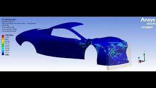 Car Crash Simulation: Explicit Dynamics Analysis [Equivalent Stress] // ANSYS
