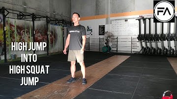 Exercise Library: High Jump Into High Squat Jump